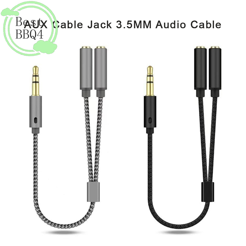 Earphone Splitter Jack - Cabo de Áudio AUX 3.5MM Macho