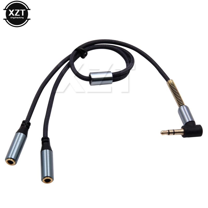 Earphone Splitter Jack - 3.5mm 1 a 2 áudio aux