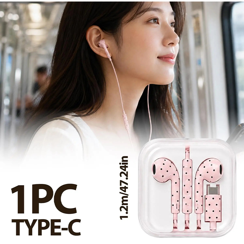 Fones de Ouvido Tipo C com Pad - Usb C Earphone avaliação e preço