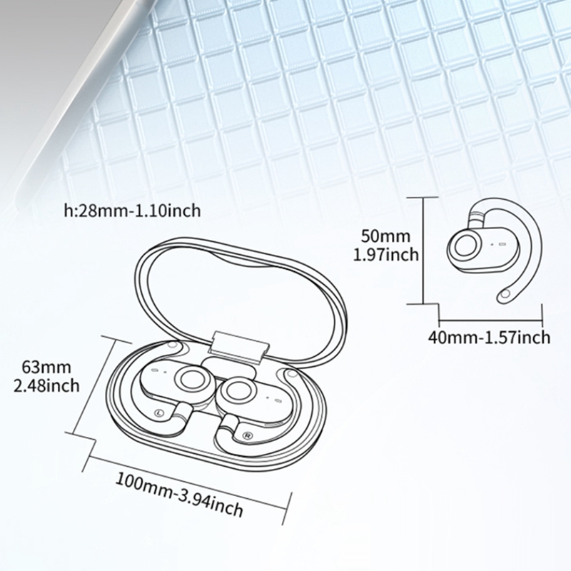 Jm18 fones de ouvido de traduç - Sports Earphone Hook avaliação e preço